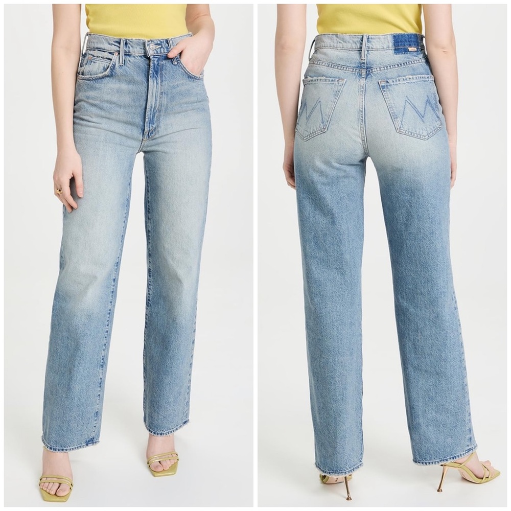 MOTHER Light Blue Straight Leg Jeans
